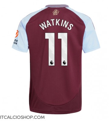 Aston Villa Ollie Watkins #11 Prima Maglia 2024-25 Manica Corta